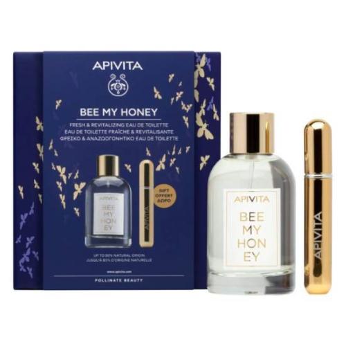 APIVITA Promo Bee My Honey Eau De Toilette 100ml & Επαναγεμιζόμενο Σπρέι Αρώματος 8ml