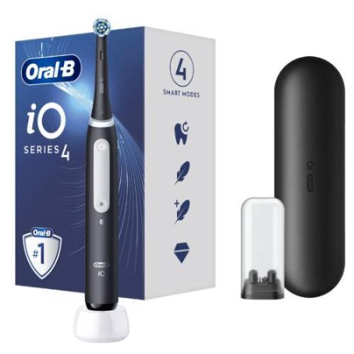 ORAL-B Series 4 Black Ηλεκτρική Οδοντόβουρτσα Μαύρη 1 Τεμάχιο