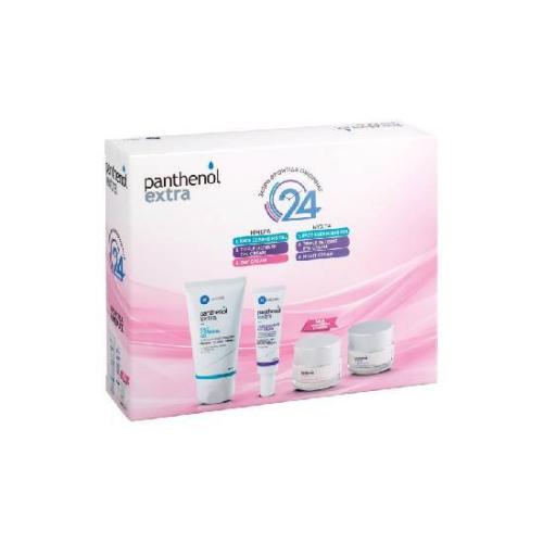 PANTHENOL Extra Promo Face Cleansing Gel 150ml & Triple Defense Eye Cream 25ml & Day Cream SPF15 50ml & Night Cream 50ml