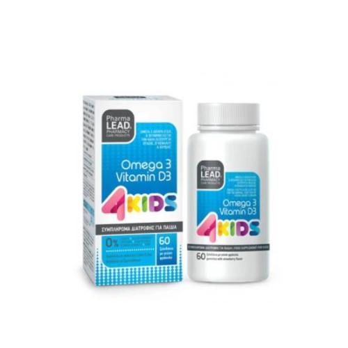 PHARMALEAD 4KIDS Omega 3 Vitamin D3 60 Ζελεδάκια