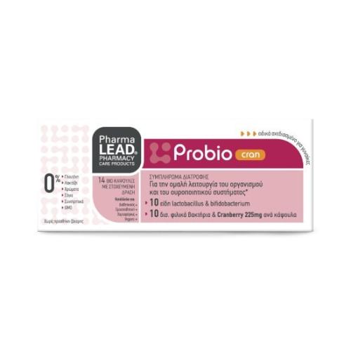 PHARMALEAD Probio Cran με Προβιοτικά και Πρεβιοτικά 14caps