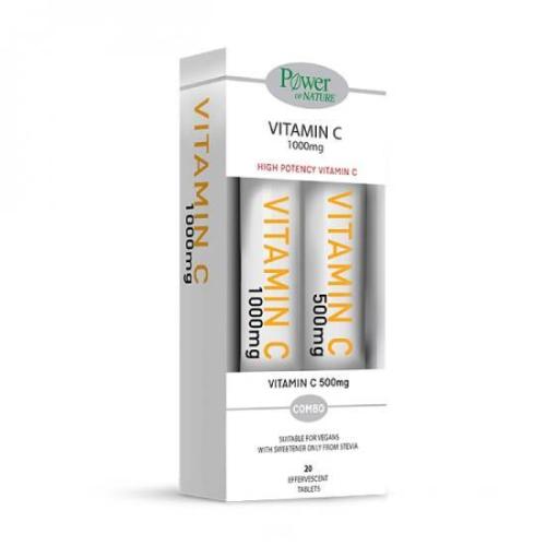 POWER HEALTH Promo Vitamin C 1000mg 20 Tαμπλέτες & Vitamin C 500mg 20 Ταμπλέτες