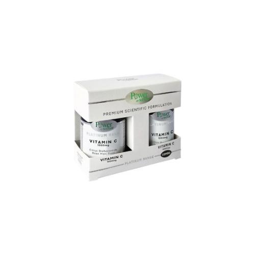 POWER OF NATURE Combo Platinum Range Vitamin C 1000mg 2x30 Κάψουλες