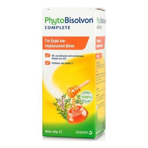 SANOFI PhytoΒisolvon Complete Φυσικό Σιρόπι για τον Ξηρό και Παραγωγικό Βήχα 133ml
