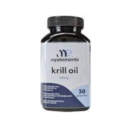 MY ELEMENTS Krill Oil 500mg 30 Κάψουλες