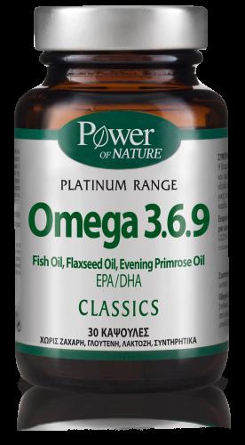 POWER HEALTH Platinum Range Omega 3.6.9 30 Κάψουλες