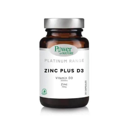 POWER HEALTH Platinum Range Zinc Plus D3 30 Κάψουλες