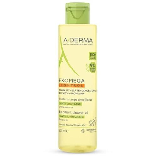 A-DERMA Exomega Control Emollient Shower Oil Μαλακτικό Λάδι Καθαρισμού για Ατοπικό Δέρμα 500ml