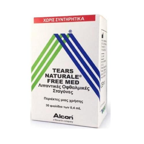 ALCON Tears Naturale Free Med Οφθαλμικές Σταγόνες σε περιέκτες μιας Χρήσης 30 x 0.4 ml