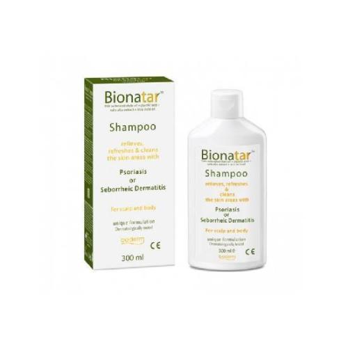 BODERM Bionatar Shampoo Σαμπουάν για την Ανακούφιση των Συμπτωμάτων της Ψωρίασης & της Σμηγματορροϊκής Δερματίδας 300ml