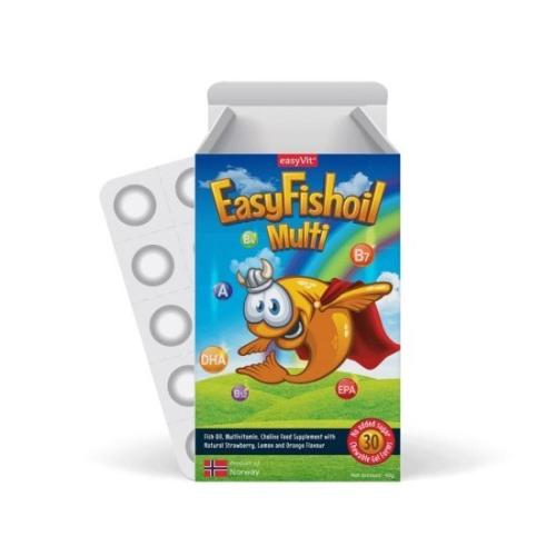 EASYVIT EasyFishoil Multi Γεύση Λεμόνι & Πορτοκάλι 30 ζελεδάκια