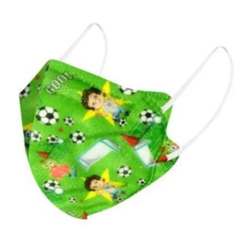 FAMEX Παιδική Μάσκα FFP2 Υψηλής Προστασίας Πράσινο Goal 1 Τεμάχιο
