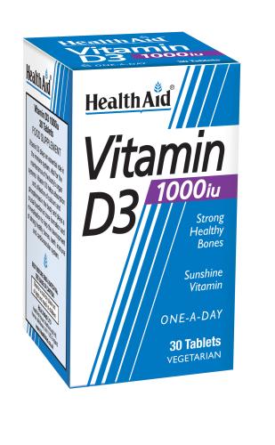 HEALTH AID Vitamin D3 1000 I.U. 30tabs