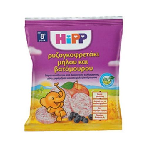 HIPP Παιδικό Ρυζογκοφρετάκι βατόμουρου 30gr