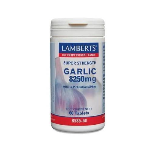 LAMBERTS Garlic 8250mg Συμπλήρωμα Διατροφής με Σκόρδο 60tabs