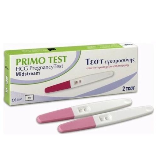 MEDISEI Primo Pregnancy Test Τεστ Εγκυμοσύνης 2 τεμάχια