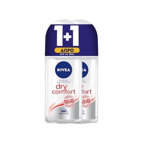 NIVEA Deodorant Dry Comfort 2x50ml