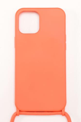 Silicone Case με Κορδόνι (IPhone12ProMax) - Πορτοκαλί