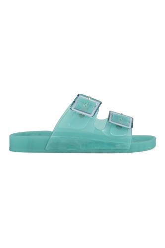 COLORS OF CALIFORNIA Σαγιονάρες- Slides Jelly bio with two buckles - LIGHT BLUE-COC.HC.CHJ0010-123-LIGHT BLUE