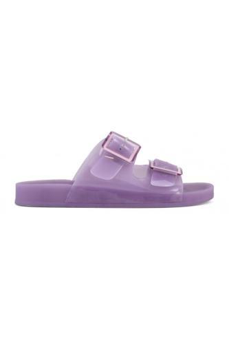 COLORS OF CALIFORNIA Σαγιονάρες- Slides Jelly bio with two buckles - PURPLE-COC.HC.CHJ0010-123-PURPLE