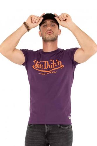 VON DUTCH T-Shirts VD/1/TRC/LIFE/V - PURPLE-VDFR-VD1TRCLIFEV-123-PURPLE