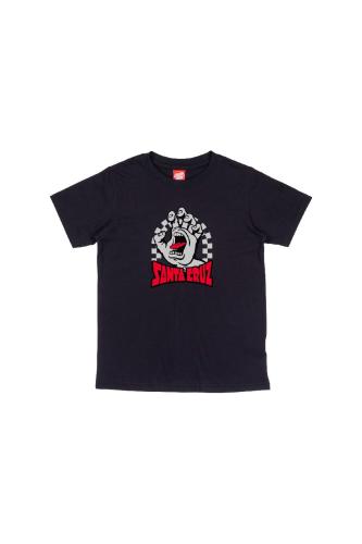 SANTA CRUZ T-Shirts Youth Check Gateway Hand Front T-Shirt - BLACK-SCA-YTE-1471-323-BLACK