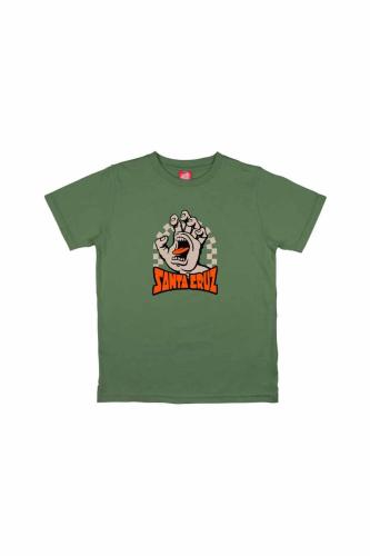 SANTA CRUZ T-Shirts Youth Check Gateway Hand Front T-Shirt - -SCA-YTE-1479-323