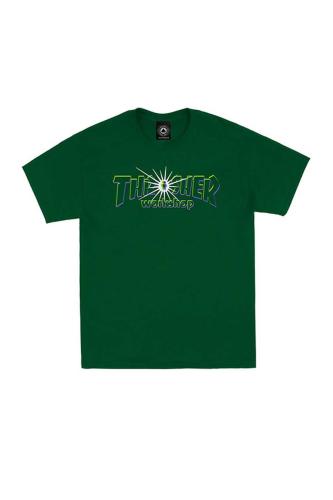 THRASHER T-Shirts THRASHER X ALIEN WORKSHOP NOVA TEE - GREEN-THR315014-123-GREEN