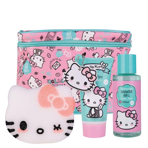 Hello Kitty Bath Set με βαλιτσάκι καλλυντικών 3pcs