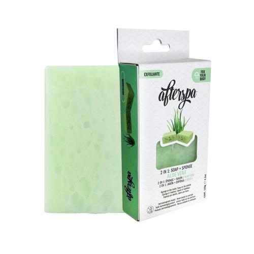 2 in 1 Soap + Sponge Aloe Vera 120g