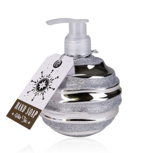 Festive Hand Soap in Silver Dispenser with Glitter 320ml