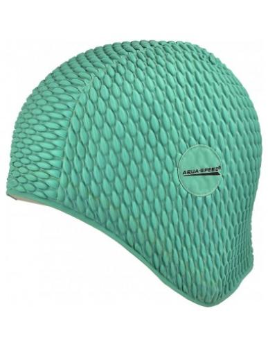 Swimming cap AquaSpeed latex Bombastic 04 green