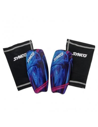 SYNCO football shin guards with a sock