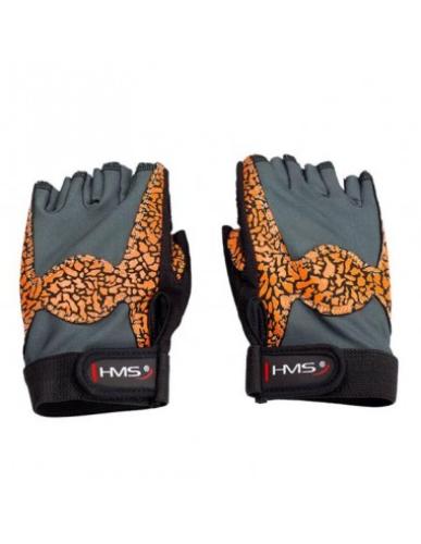 Gloves for the gym Oragne Gray W HMS RST03 rM