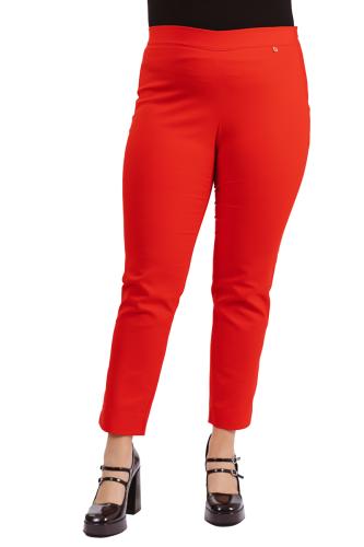 Παντελόνι κολάν με φερμουάρ στο πλάι σε κόκκινο χρώμα