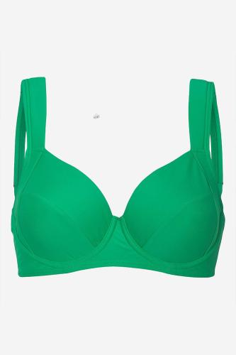 Bikini-top με μπανέλα σε πράσινο χρώμα