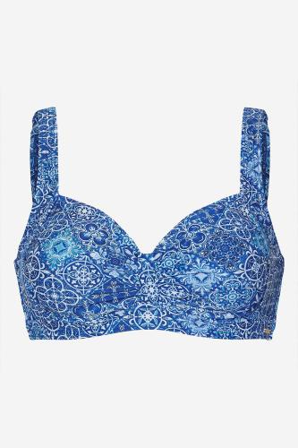 Bikini-top με print σε μπλε χρώμα