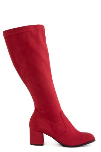 Σουετίνη μπότα σε κόκκινο χρώμα