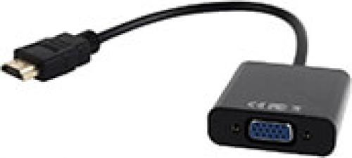 CABLEXPERT A-HDMI-VGA-03 HDMI TO VGA AND AUDIO ADAPTER CABLE SINGLE PORT BLACK