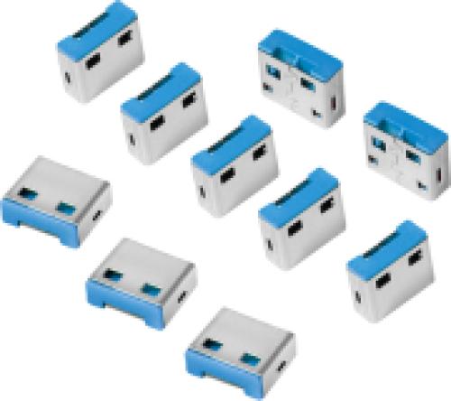 LOGILINK AU0046 USB-A PORT BLOCKER (10X LOCKS)