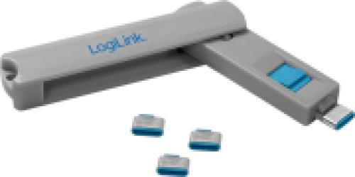 LOGILINK AU0052 USB-C PORT BLOCKER (1X KEY AND 4X LOCKS)
