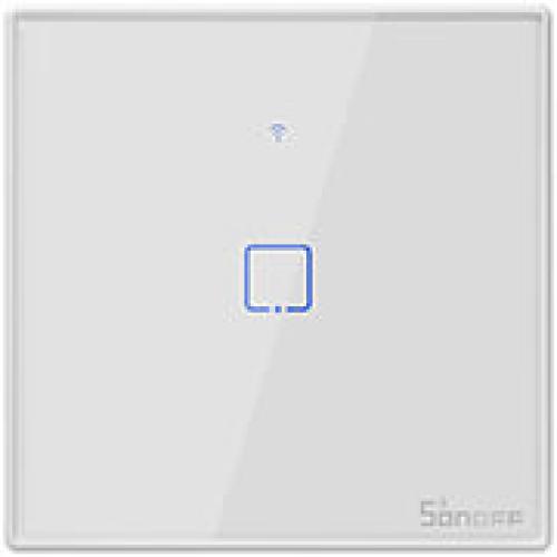 SONOFF T2EU1C-TX 1 CHANNEL TOUCH LIGHT SWITCH WI-FI WHITE