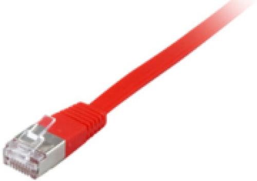 EQUIP 607826 CAT.6A U/FTP FLAT PATCH CABLE 10M RED
