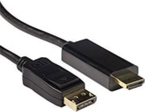 EWENT CABLE ACT AK3992 DISPLAYPORT MALE - HDMI-A MALE 5 M BLACK