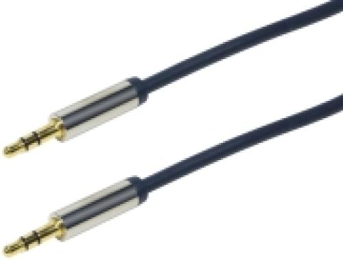 LOGILINK CA10100 AUDIO CABLE 2X 3.5MM MALE STEREO GOLD PLATED 1M DARK BLUE