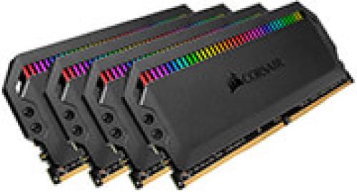 RAM CORSAIR CMT128GX4M4E3200C16 DOMINATOR PLATINUM RGB BLACK 128GB (4X32GB) DDR4 3200MHZ QUAD KIT