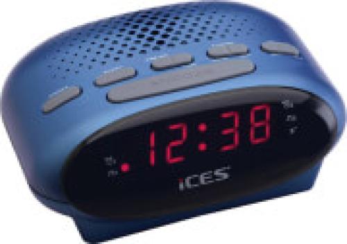 LENCO ICR-210 FM CLOCK RADIO BLUE