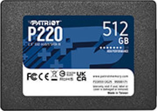 SSD PATRIOT P220S512G25 P220 512GB 2.5'' SATA 3