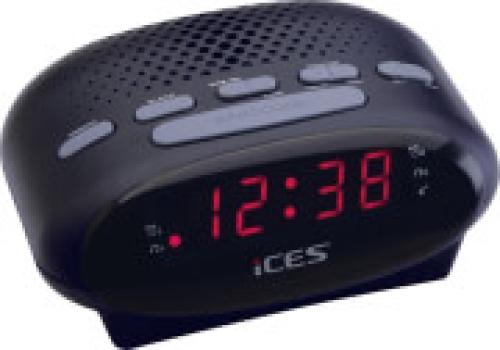 LENCO ICR-210 FM CLOCK RADIO BLACK