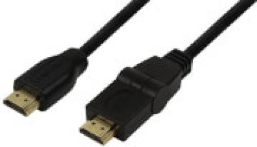 LOGILINK CH0052 HDMI CABLE GOLD PLATED 180° SLEWABLE 1.8M BLACK